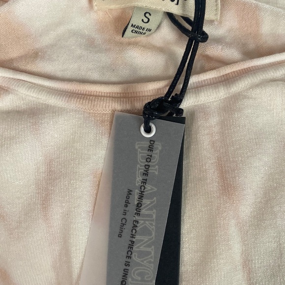 (A54) BLANK NYC Peach & White Tie Dye Long Sleeve Sweater, Size Small, NWT $98 - Picture 8 of 13